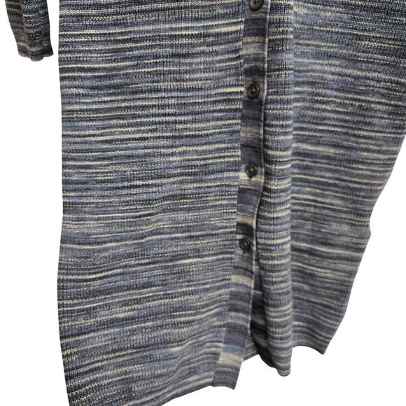 NWOT Aritizia Wilfred Cove Knit Polo Midi Dress S Striped Button-Up Bodycon - Picture 4 of 12